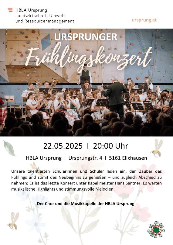 Plakat Frühlingskonzert 2025